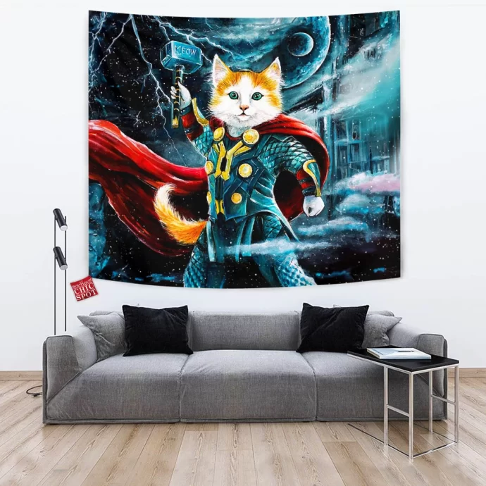 Thor Cat Tapestry