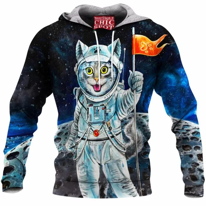 Cat in Space Fleece Hoodie