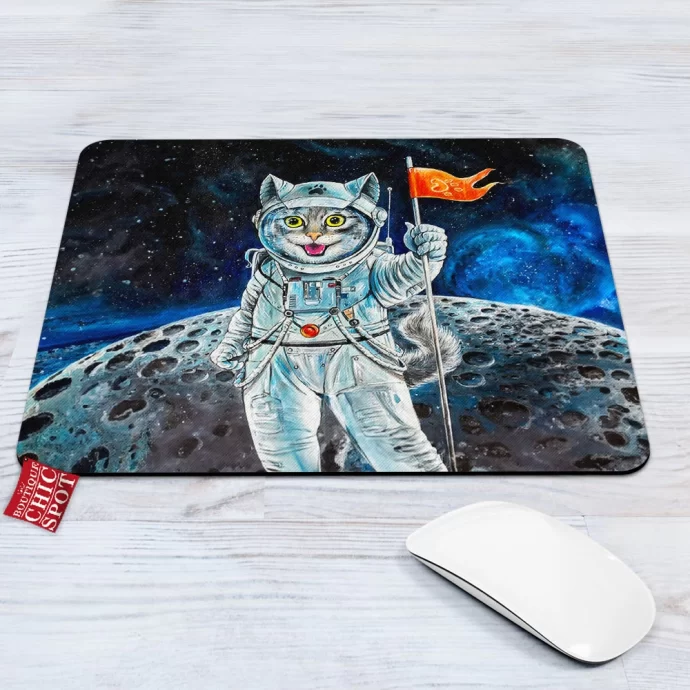 Cat in Space Mouse Pad