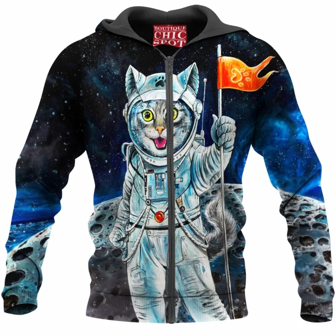 Cat in Space Zip Hoodie