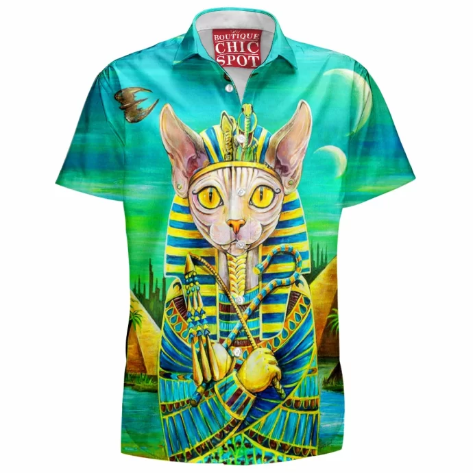 Tutankhamun Cat Hawaiian Shirt