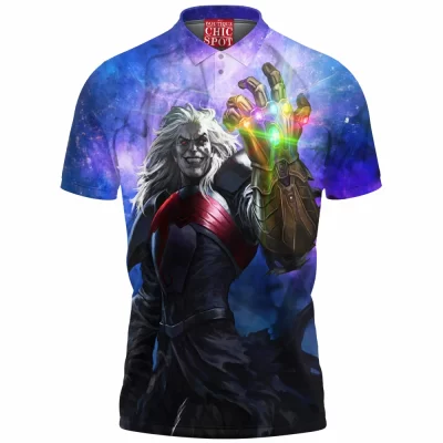 Comic Polo Shirt, Knull Polo Shirt, Infinity Gauntlet Polo Shirt