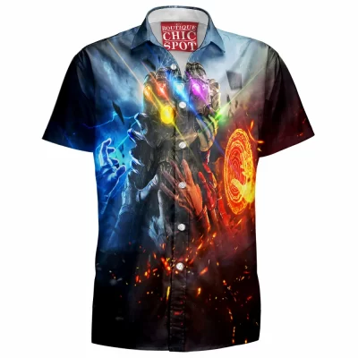 Comic Hawaiian-Shirt, Infinity Gauntlet Hawaiian-Shirt