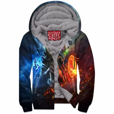 Comic Zip-Fleece-Hoodie, Infinity Gauntlet Zip-Fleece-Hoodie