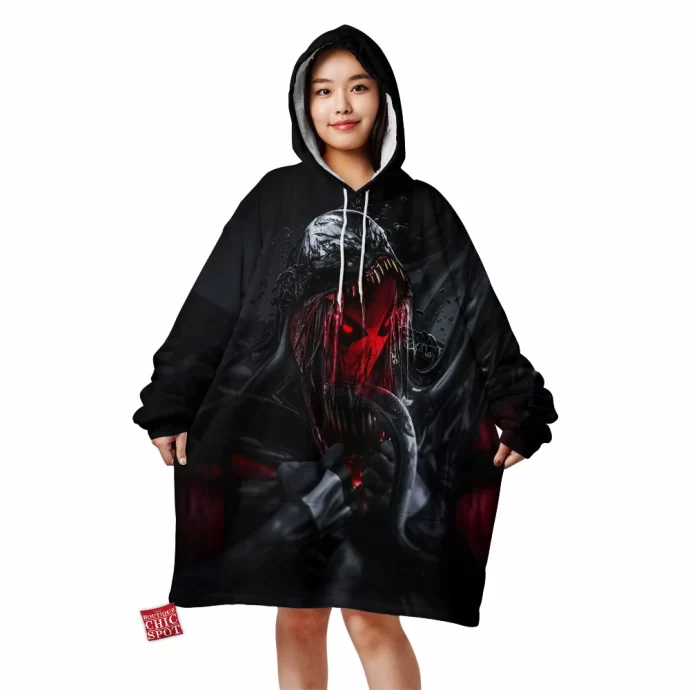 Spider-man Venom Blanket Hoodie