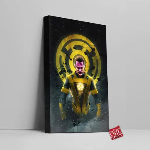 Yellow Lantern Sinestro Canvas Wall Art