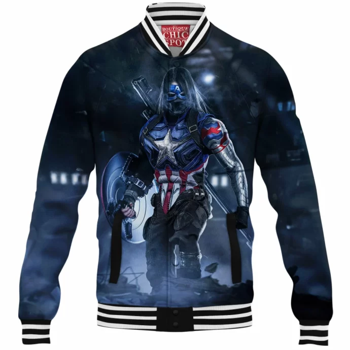 Winter Soldier x Captain America Baseball Jacket