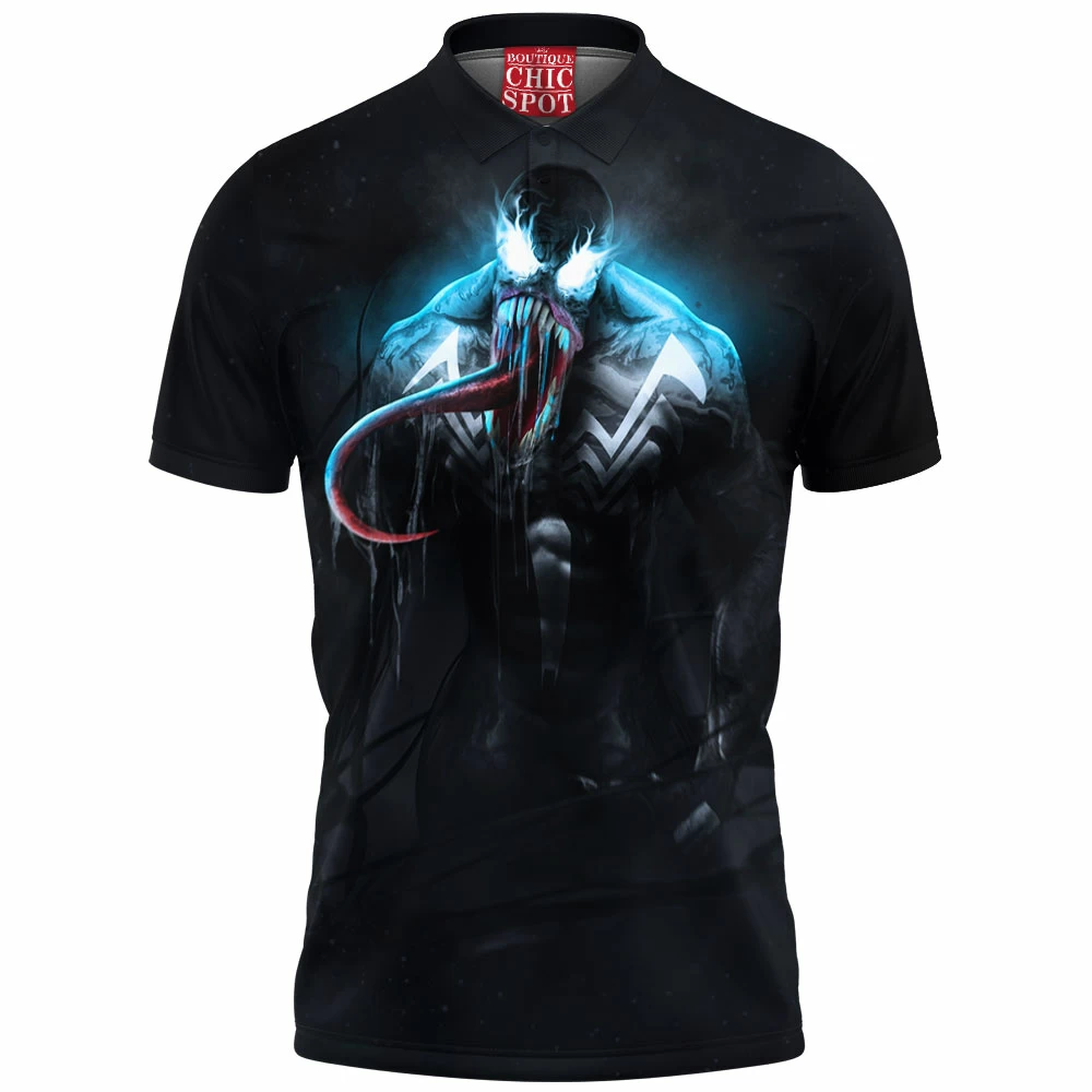 Comic Polo Shirt, Venom Polo Shirt 1 D HANG Boutique 8540 Polo Shirt
