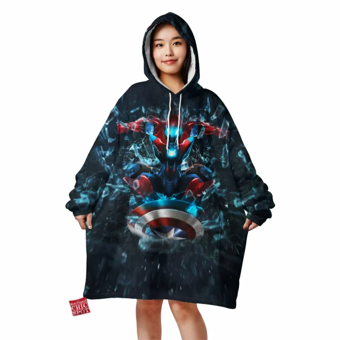 Iron Man x Spider-Man Blanket Hoodie