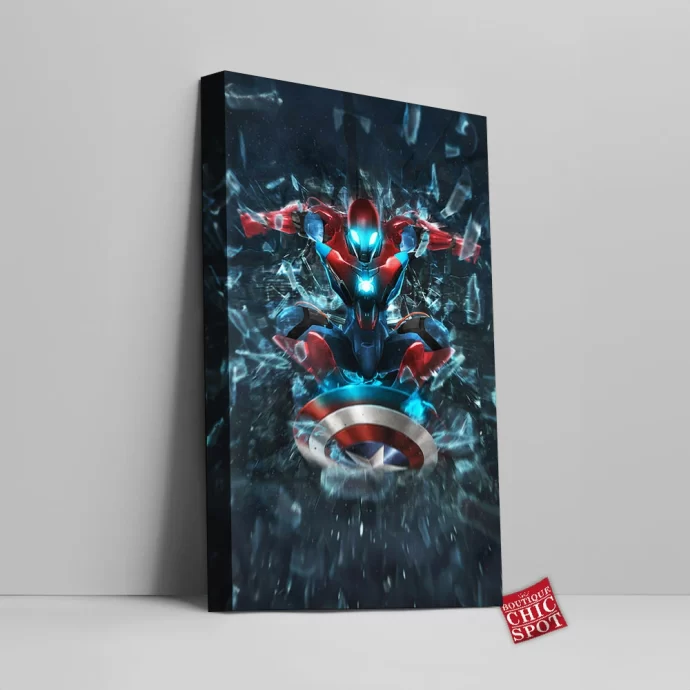 Iron Man x Spider-Man Canvas Wall Art