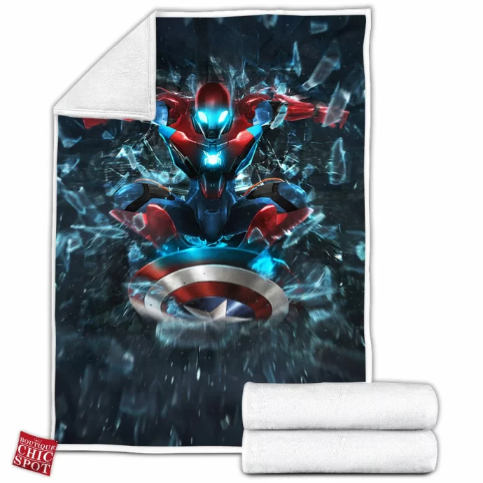 Iron Man x Spider-Man Fleece Blanket