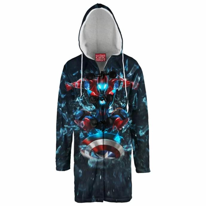 Iron Man x Spider-Man Hooded Cloak Coat