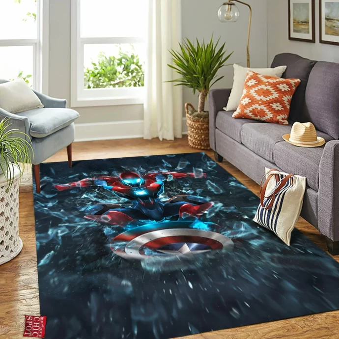 Iron Man x Spider-Man Rectangle Rug