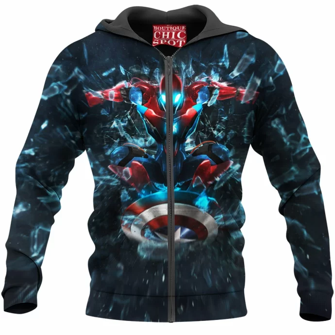 Iron Man x Spider-Man Zip Hoodie