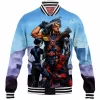 Cable Baseball-Jacket, Comic Baseball-Jacket, Deadpool Baseball-Jacket, Domino Baseball-Jacket, X-Force Baseball-Jacket, X-men Baseball-Jacket