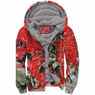 Comic Zip-Fleece-Hoodie, Spawn Zip-Fleece-Hoodie