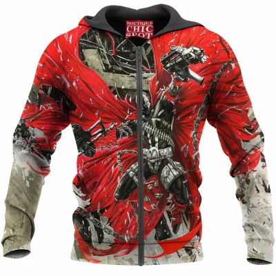 Comic Zip-Hoodie, Spawn Zip-Hoodie