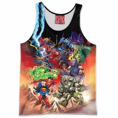 Comic Tank-Top, Heroes vs Villains Tank-Top