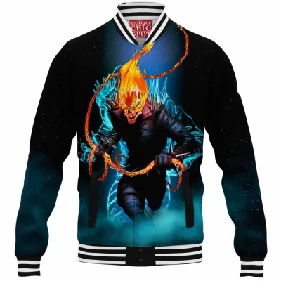 Comic Baseball-Jacket, Ghost Rider Baseball-Jacket