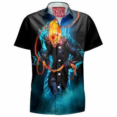 Comic Hawaiian-Shirt, Ghost Rider Hawaiian-Shirt