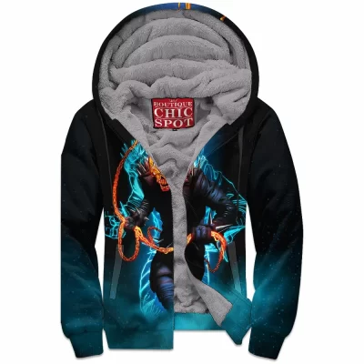 Comic Zip-Fleece-Hoodie, Ghost Rider Zip-Fleece-Hoodie