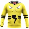 Anime Fleece-Hoodie, Elekid Fleece-Hoodie, Pokemon Fleece-Hoodie