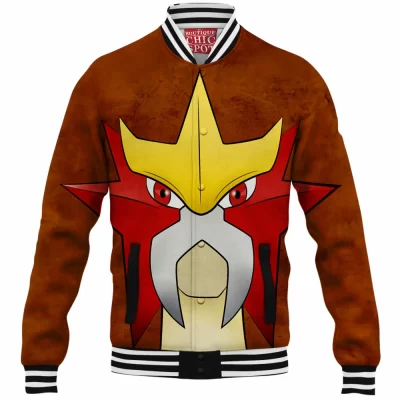 Anime Baseball-Jacket, Entei Baseball-Jacket, Pokemon Baseball-Jacket