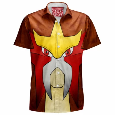 Anime Hawaiian-Shirt, Entei Hawaiian-Shirt, Pokemon Hawaiian-Shirt