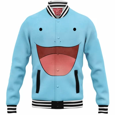 Anime Baseball-Jacket, Pokemon Baseball-Jacket, Quagsire Baseball-Jacket