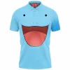 Anime Polo Shirt, Pokemon Polo Shirt, Quagsire Polo Shirt