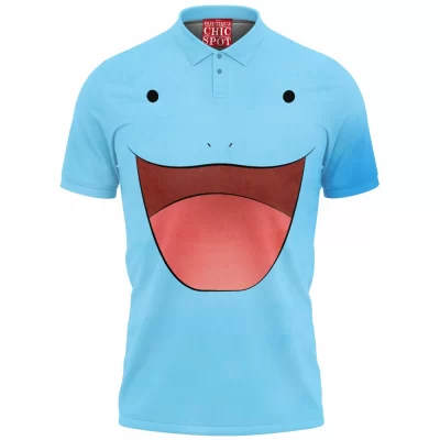 Anime Polo Shirt, Pokemon Polo Shirt, Quagsire Polo Shirt