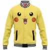 Anime Baseball-Jacket, Pikachu Baseball-Jacket, Pokemon Baseball-Jacket