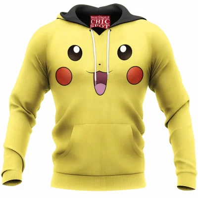Anime Hoodie, Pikachu Hoodie, Pokemon Hoodie