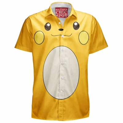 Anime Hawaiian-Shirt, Pokemon Hawaiian-Shirt, Raichu Hawaiian-Shirt