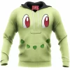 Anime Hoodie, Chikorita Hoodie, Pokemon Hoodie