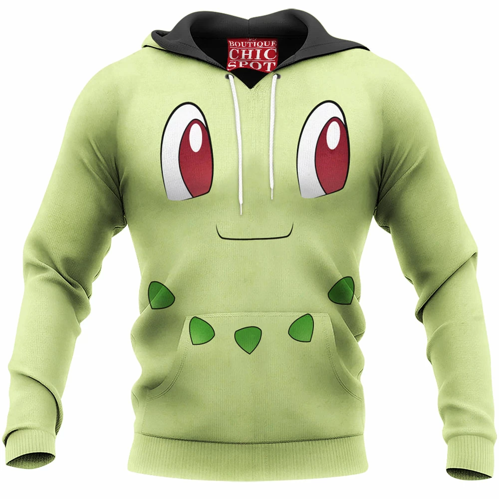 Anime Hoodie, Chikorita Hoodie, Pokemon Hoodie 1 D HANG Boutique 8746 Hoodie