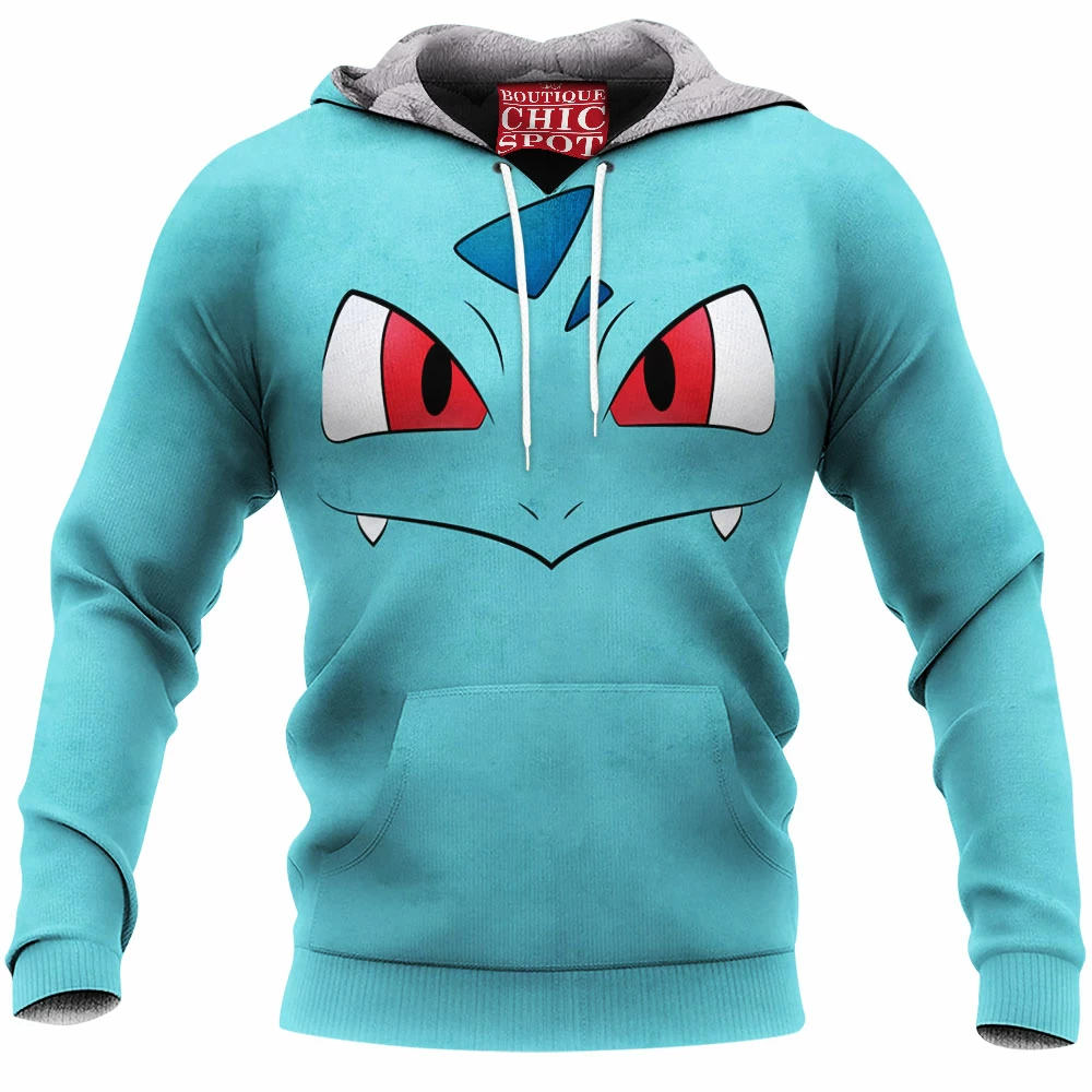 Anime Fleece-Hoodie, Ivysaur Fleece-Hoodie, Pokemon Fleece-Hoodie 1 D HANG Boutique 8757 Fleece Hoodie