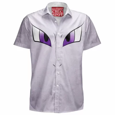Anime Hawaiian-Shirt, Mewtwo Hawaiian-Shirt, Pokemon Hawaiian-Shirt