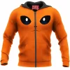 Anime Zip-Hoodie, Pokemon Zip-Hoodie, Flareon Zip-Hoodie