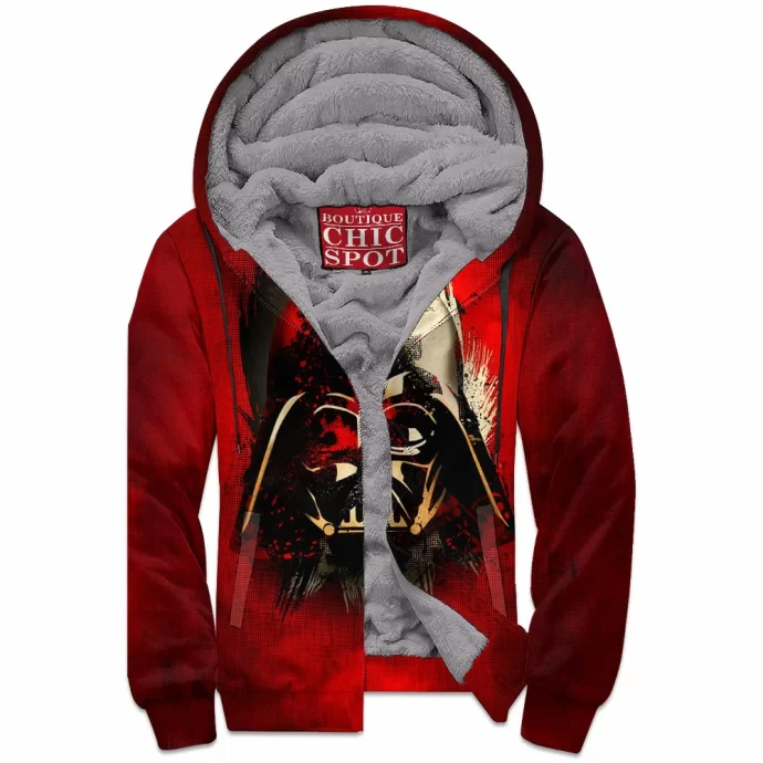 Darth Vader Zip Fleece Hoodie