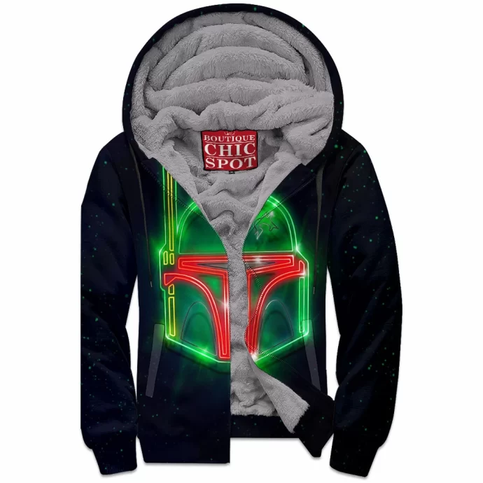 Boba Fett Zip Fleece Hoodie