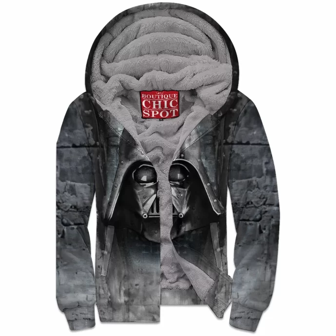 Darth Vader Zip Fleece Hoodie