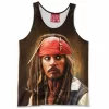 Captain Jack Sparrow Tank-Top, Fantasy Tank-Top, Pirates of the Caribbean Tank-Top