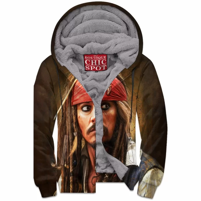 Jack Sparrow Zip Fleece Hoodie