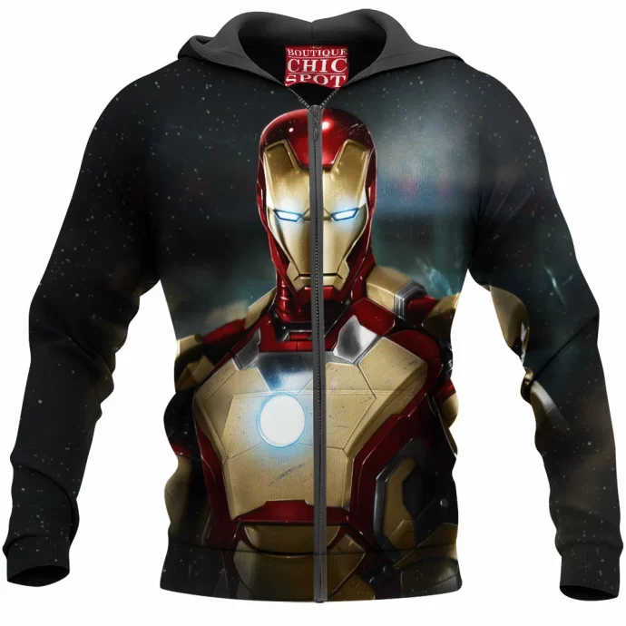 Iron Man Zip Hoodie