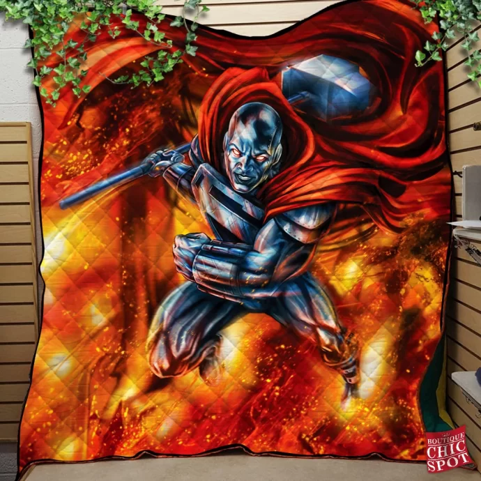 Steel Superman Quilt Blanket