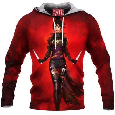 Fantasy Fleece-Hoodie, Vampire Fleece-Hoodie