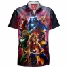 Comic Hawaiian-Shirt, Wonder Woman Hawaiian-Shirt, Supergirl Hawaiian-Shirt, Shazam Hawaiian-Shirt