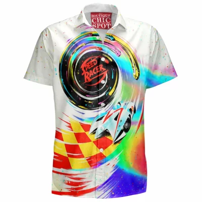 Anime Hawaiian-Shirt, Speed Racer Hawaiian-Shirt