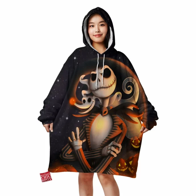 Jack Skellington Blanket Hoodie